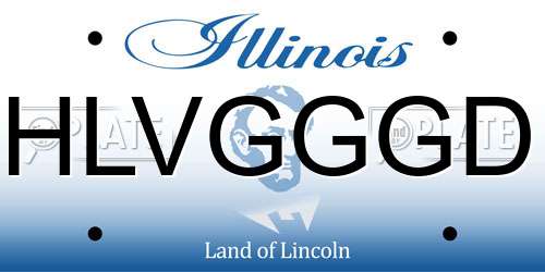 HLVGGGD Illinois License Plate
