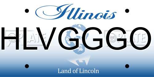 HLVGGGO Illinois License Plate