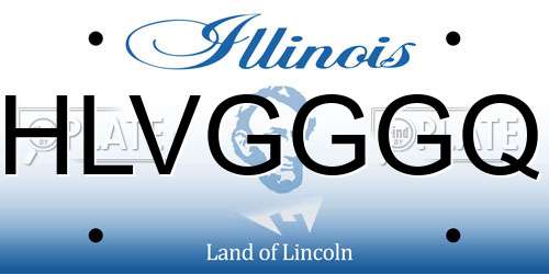 HLVGGGQ Illinois License Plate