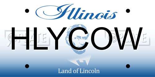 HLYCOW Illinois License Plate