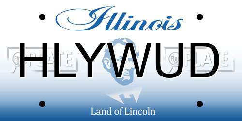 HLYWUD Illinois License Plate