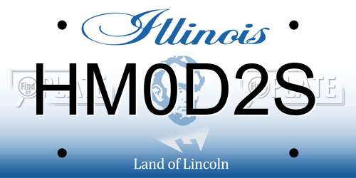 HM0D2S Illinois License Plate
