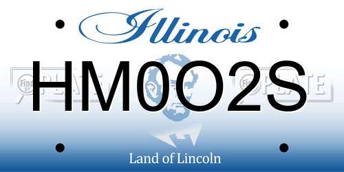HM0O2S Illinois License Plate