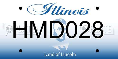HMD028 Illinois License Plate