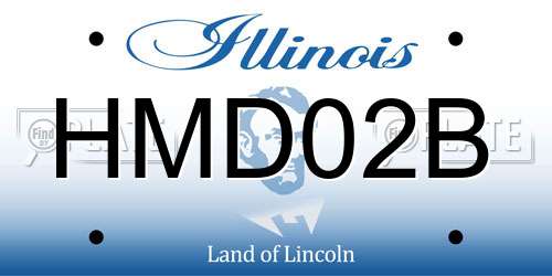 HMD02B Illinois License Plate
