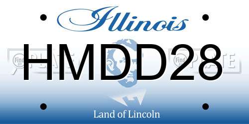 HMDD28 Illinois License Plate