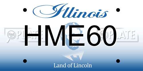 HME60 Illinois License Plate