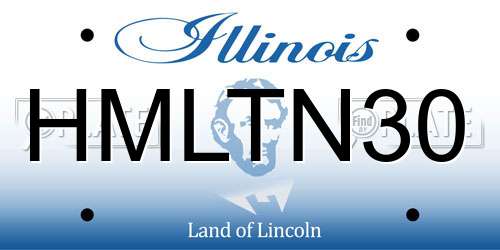 HMLTN30 Illinois License Plate