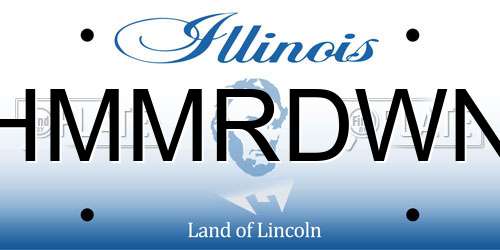 HMMRDWN Illinois License Plate