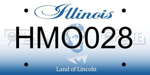 HMO028 Illinois License Plate