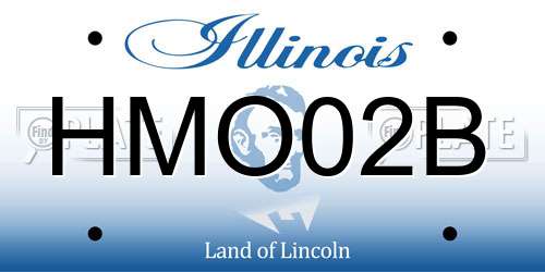 HMO02B Illinois License Plate