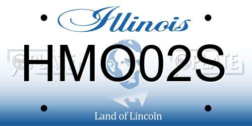 HMO02S Illinois License Plate