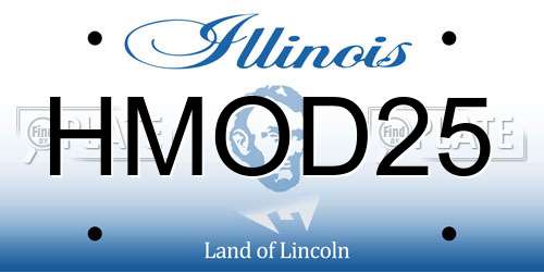 HMOD25 Illinois License Plate