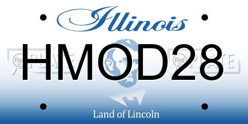 HMOD28 Illinois License Plate