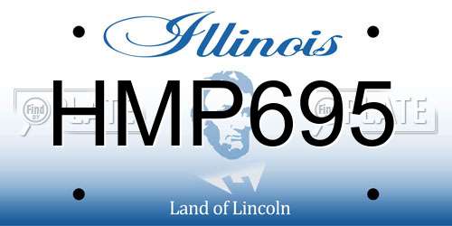 HMP695 Illinois License Plate