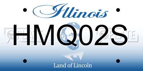 HMQ02S Illinois License Plate