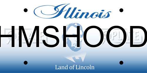 HMSHOOD Illinois License Plate