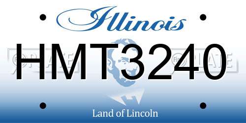 HMT3240 Illinois License Plate