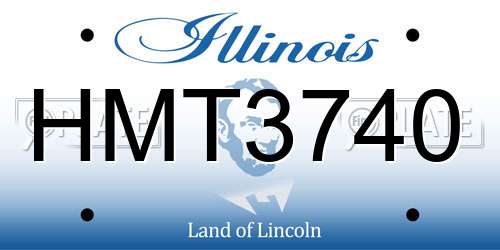 HMT3740 Illinois License Plate