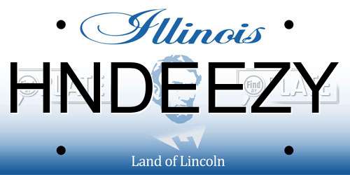 HNDEEZY Illinois License Plate