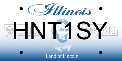 HNT1SY Illinois License Plate