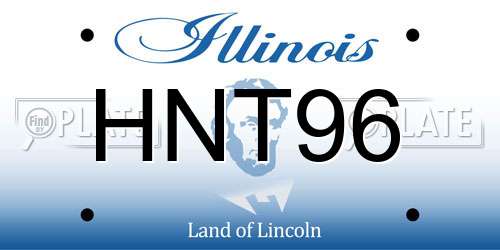 HNT96 Illinois License Plate