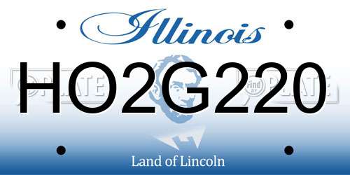 HO2G220 Illinois License Plate