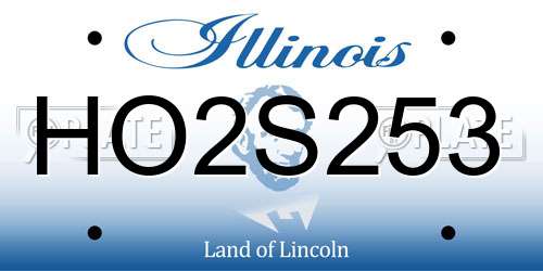 HO2S253 Illinois License Plate
