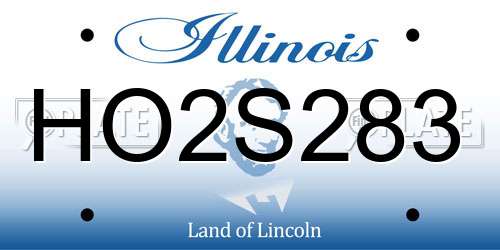 HO2S283 Illinois License Plate