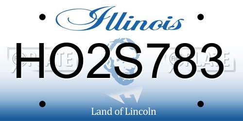 HO2S783 Illinois License Plate