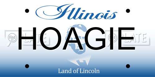 HOAGIE Illinois License Plate