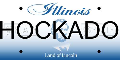 HOCKADO Illinois License Plate