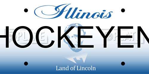 HOCKEYEN Illinois License Plate