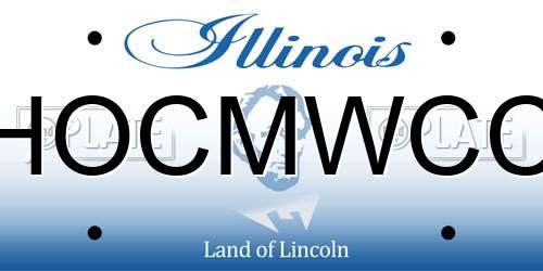 HOCMWCC Illinois License Plate