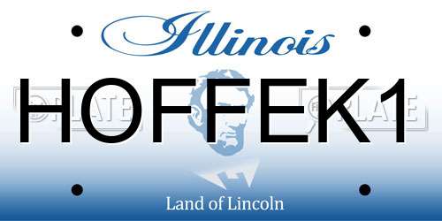 HOFFEK1 Illinois License Plate