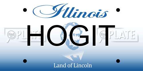 HOGIT Illinois License Plate