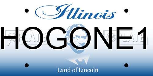 HOGONE1 Illinois License Plate