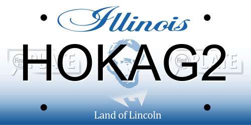 HOKAG2 Illinois License Plate