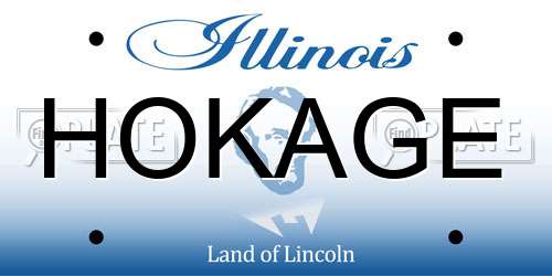 HOKAGE Illinois License Plate