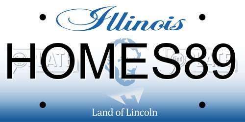 HOMES89 Illinois License Plate