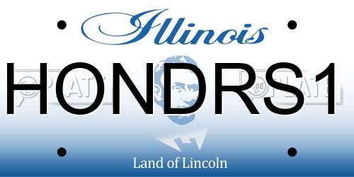 HONDRS1 Illinois License Plate