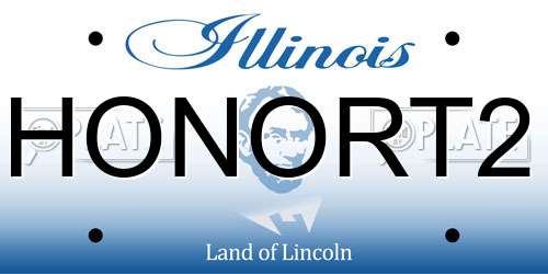 HONORT2 Illinois License Plate