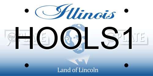 HOOLS1 Illinois License Plate
