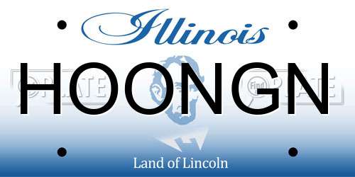 HOONGN Illinois License Plate