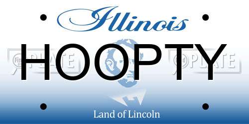 HOOPTY Illinois License Plate