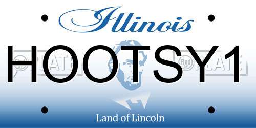 HOOTSY1 Illinois License Plate