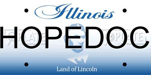 HOPEDOC Illinois License Plate