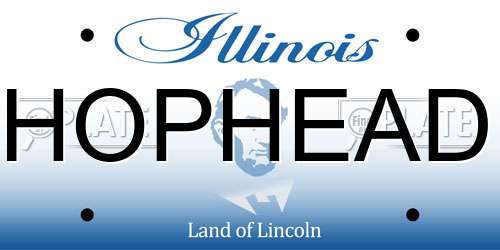 HOPHEAD Illinois License Plate
