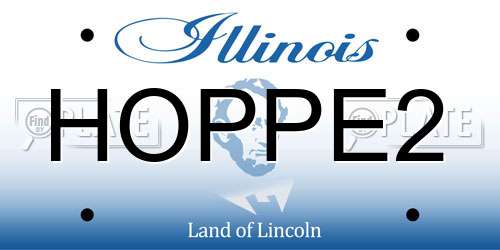 HOPPE2 Illinois License Plate