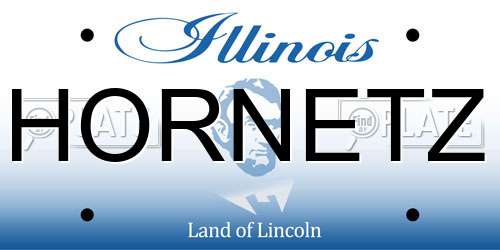 HORNETZ Illinois License Plate